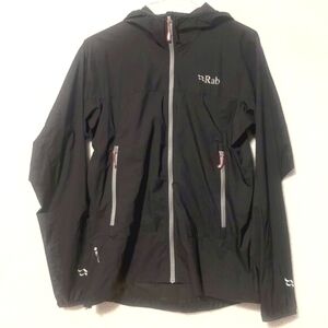 RAB Windveil Jacket Womens  L Pertex Microlight Technical Hiking‎ Charcoal Gray